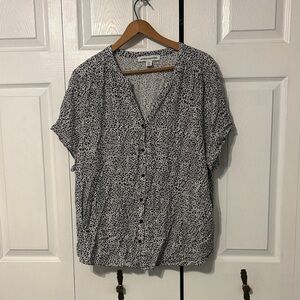 Amazon Essentials Leopard Print Blouse:XXL